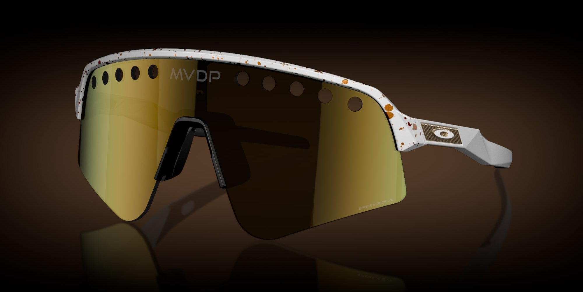 Oakley MVDP Gold Sense Sutro Lite Sweep Red Gold Splatter w/ Prizm 24K Lens