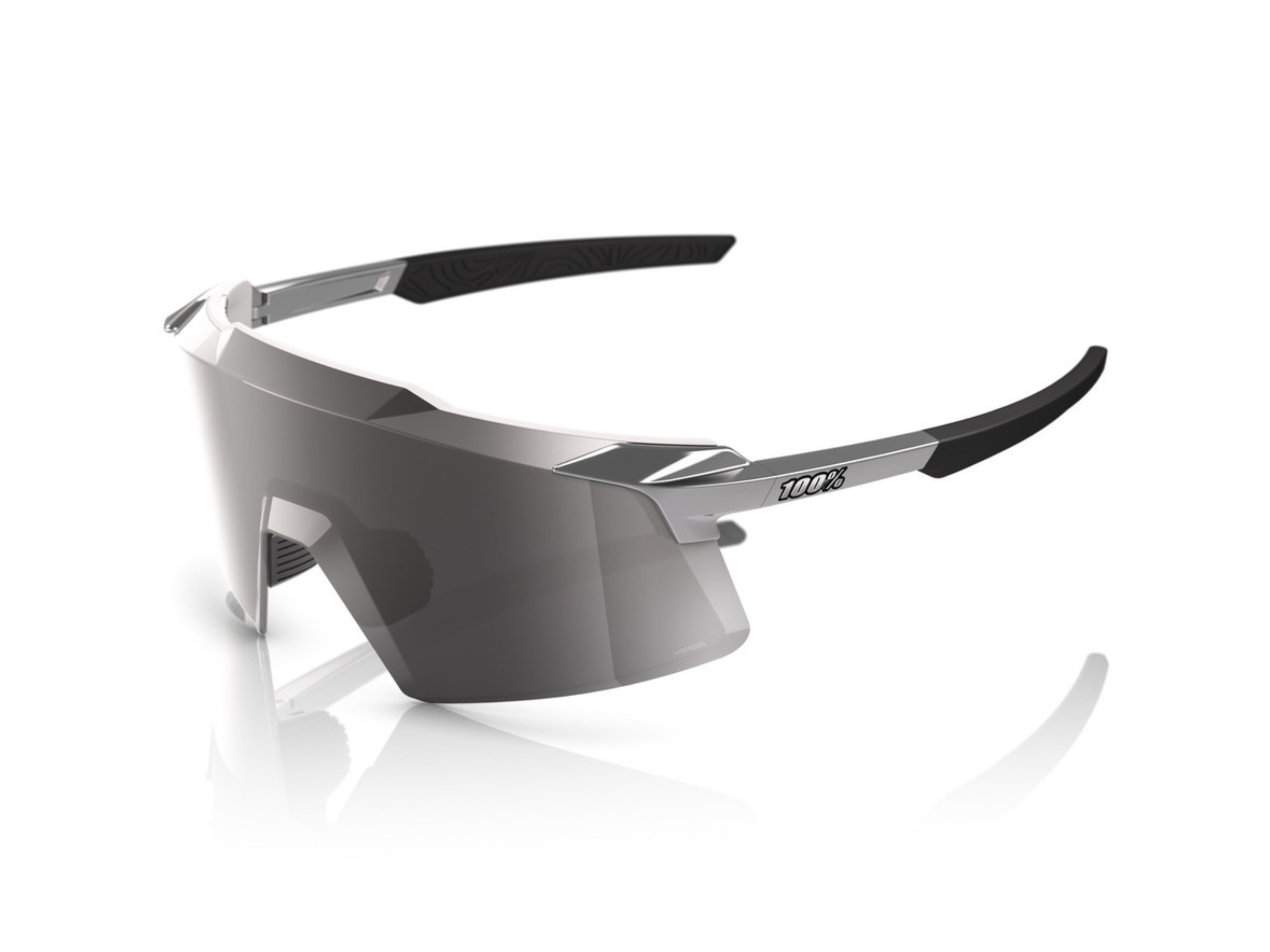 100% Aerocraft Gloss Black Chrome w/ HiPER Silver Mirror Lens