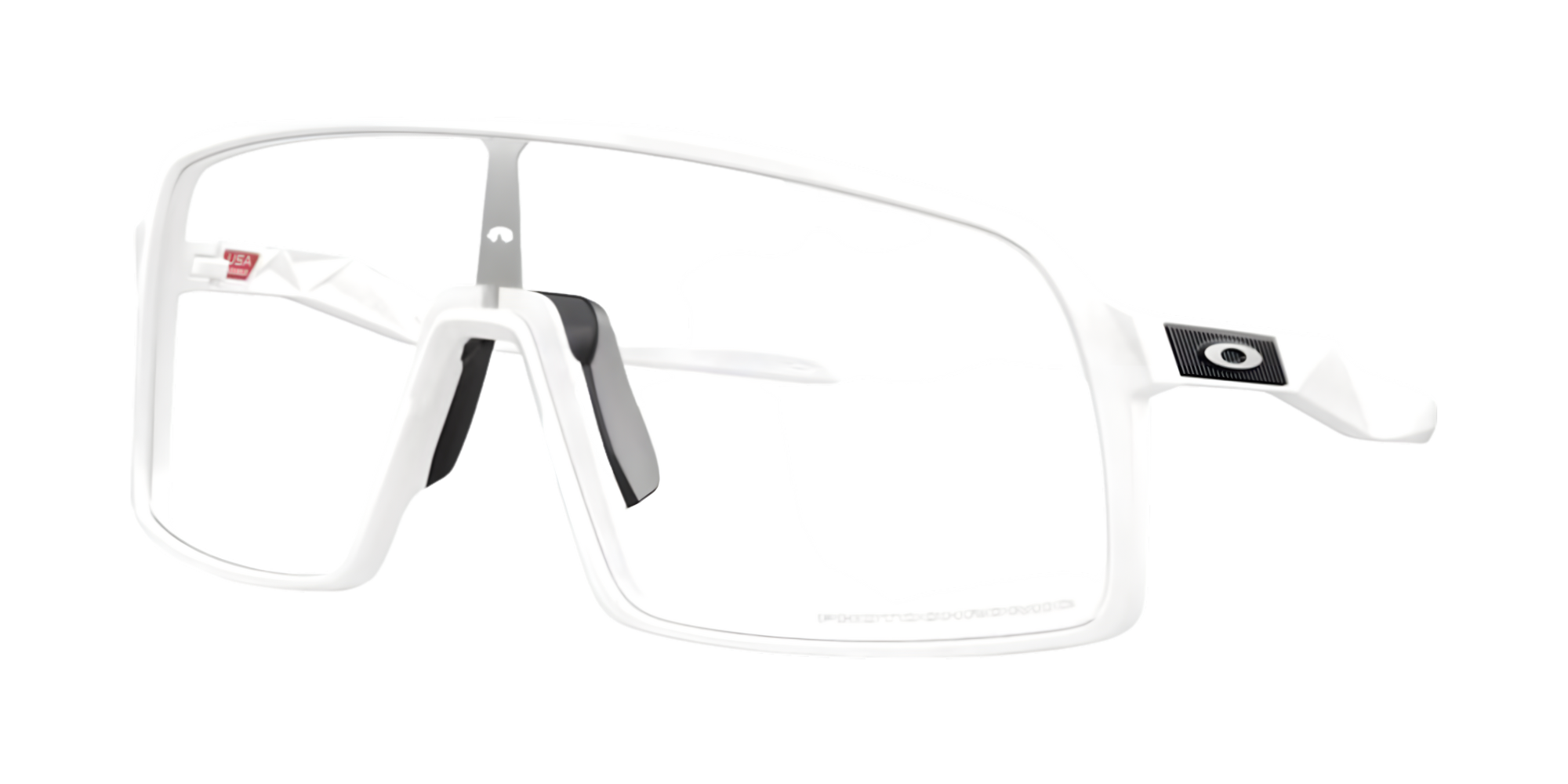 Oakley Sutro Matte White w/ Clear Photochromic Lens